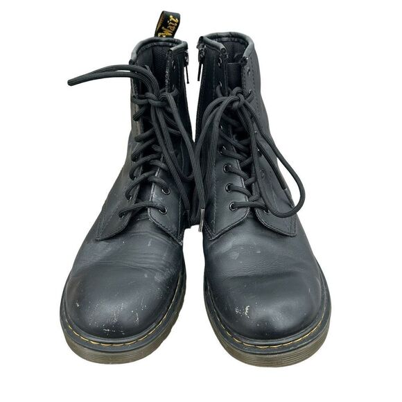 Dr. Doc Martens 1460Y Black Leather Lace Up Boots Size UK 5 US M 6 US L 7 - Picture 3 of 7